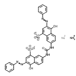 CAS 登录号：83232-34-2， 铵钠7,7'-(羰基二亚胺)二[4-羟基-3-(苯基偶氮)-1-萘磺酸酯](1:1:1)