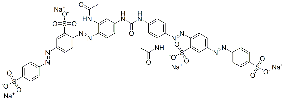 CAS#: 83249-55-2, 2,2'-[(Carbonyldiimino)Bis[[2-(Acetylamino)-4,1-Phenylene]Azo]]Bis[5-[(4-Sulfophenyl)Azo]-Benzenesulfonic Acid Tetrasodium Salt