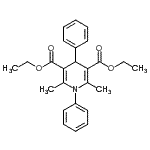 CAS#: 83300-97-4, Diethyl 2,6-dimethyl-1,4-diphenyl-1,4-dihydro-3,5-pyridinedicarboxylate