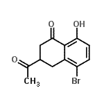 CAS#: 83344-22-3, 3-Acetyl-5-bromo-8-hydroxy-3,4-dihydro-1(2H)-naphthalenone