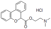 CAS 登录号:83359-86-8, 6-(2-二甲基氨基乙氧羰基)-6H-二苯并(b,d)吡喃盐酸盐