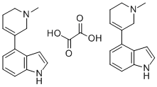 CAS#: 83363-31-9, 4-(1,2,5,6-Tetrahydro-1-Methyl-3-Pyridinyl)-1H-Indole Ethanedioate (2:1)