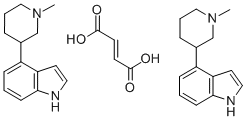 CAS 登录号：83363-32-0， 4-(1-甲基-3-哌啶基)-1H-吲哚 (E)-2-丁烯二酸盐 (2:1)