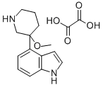 CAS 登录号：83363-33-1， 4-(3-甲氧基哌啶-3-基)-1H-吲哚草酸盐