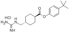 CAS#: 83373-31-3, trans-4-Guanidinomethylcyclohexanecarboxylic acid p-tert-butylphenyl ester hydrochloride