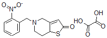 CAS#: 83427-68-3, 5-(2-Nitrobenzyl)-5,6,7,7a-tetrahydro-4H-thieno(3,2-c)pyridin-2-one oxalate