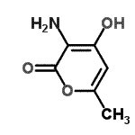 CAS#: 83432-20-6, 3-Amino-4-hydroxy-6-methyl-2H-pyran-2-one