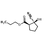 CAS 登录号：834886-23-6， 丙基(1R,2S)-2-氰基-2-羟基环戊烷羧酸酯