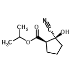 CAS 登录号：834886-24-7， 异丙基(1R,2S)-2-氰基-2-羟基环戊烷羧酸酯