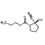 CAS 登录号：834886-29-2， 丙基(1S,2S)-2-氰基-2-羟基环戊烷羧酸酯