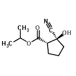 CAS#: 834886-30-5, Isopropyl (1S,2S)-2-cyano-2-hydroxycyclopentanecarboxylate