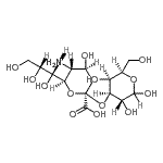 CAS#: 83563-61-5, 3-O-{(6R)-5-Amino-3,5-dideoxy-6-[(1R,2R)-1,2,3-trihydroxypropyl]-beta-L-threo-hex-2-ulopyranonosyl}-D-galactopyranose