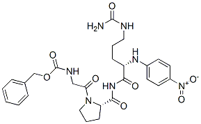 CAS 登录号：83575-46-6， N-(苄氧羰基)甘氨酰-L-脯氨酰-N5-氨基甲酰-N-(4-硝基苯基)-L-鸟氨酰胺
