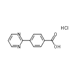 CAS#: 835923-23-4, 4-(2-Pyrimidinyl)benzoic acid hydrochloride (1:1)