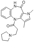CAS#: 83622-02-0, 1,3-Dimethyl-4-(3-Pyrrolidinopropionyl)-1,4,9,10-Benzodiazepin-10(1H)-One