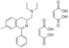 CAS#: 83658-67-7, 3,4-Dihydro-N,N-Diethyl-7-Methyl-1-Phenyl-3-Isoquinolinemethanamine (Z)-2-Butenedioate (1:2)