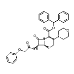 CAS#: 83673-99-8, Diphenylmethyl (6S,7S)-3-(4-morpholinyl)-8-oxo-7-[(phenoxyacetyl)amino]-5-thia-1-azabicyclo[4.2.0]oct-2-ene-2-carboxylate
