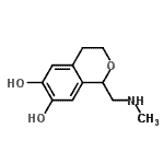 CAS#: 83694-59-1, 1-[(Methylamino)methyl]-3,4-dihydro-1H-isochromene-6,7-diol