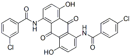 CAS#: 83721-55-5, 3-Chloro-N-[5-[(4-Chlorobenzoyl)Amino]-9,10-Dihydro-4,8-Dihydroxy-9,10-Dioxo-1-Anthryl]Benzamide