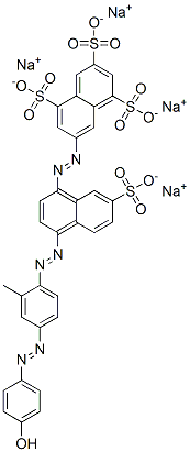 CAS#: 83733-25-9, Tetrasodium 7-[[4-[[4-[(4-Hydroxyphenyl)Azo]-2-Methylphenyl]Azo]-7-Sulphonato-1-Naphthyl]Azo]Naphthalene-1,3,5-Trisulphonate