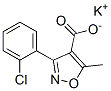 CAS 登录号：83817-52-1， 3-(2-氯苯基)-5-甲基异恶唑-4-羧酸钾