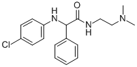 CAS 登录号：83850-78-6， 2-(4-氯(苯基氨基))-N-(2-(二甲基氨基)乙基)-2-苯基-乙酰胺