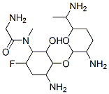 CAS#: 83865-95-6, 2-Amino-N-[4-Amino-3-[3-Amino-6-(1-Aminoethyl)Oxan-2-Yl]Oxy-6-Fluoro-2-Hydroxy-Cyclohexyl]-N-Methyl-Acetamide