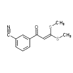 CAS 登录号：838871-76-4， 3-[3,3-二(甲硫基)丙烯酰]苯甲腈