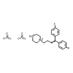 CAS#: 83898-27-5, 1-[4,4-Bis(4-fluorophenyl)-3-buten-1-yl]piperazinediium dinitrate