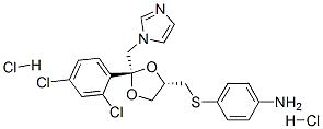 CAS#: 83929-39-9, cis-4-[[2-(2,4-Dichlorophenyl)-2-(1H-Imidazol-1-Ylmethyl)-1,3-Dioxolan-4-Yl]Methylthio]Aniline Dihydrochloride
