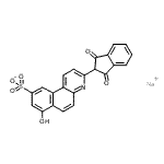 CAS#: 83929-59-3, Sodium 3-(1,3-dioxo-2,3-dihydro-1H-inden-2-yl)-7-hydroxybenzo[f]quinoline-9-sulfonate