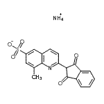 CAS#: 83929-60-6, Ammonium 2-(1,3-dioxo-2,3-dihydro-1H-inden-2-yl)-8-methyl-6-quinolinesulfonate