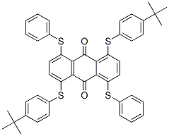 CAS#: 83929-65-1, 1,5-Bis[[4-(1,1-Dimethylethyl)Phenyl]Thio]-4,8-Bis(Phenylthio)Anthraquinone