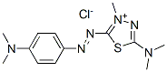 CAS 登录号：83930-05-6， 5-(二甲基氨基)-2-[[4-(二甲基氨基)苯基]偶氮]-3-甲基-1,3,4-噻二唑鎓氯化物
