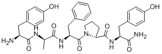 CAS 登录号:83936-24-7, (D-丙氨酰2,D-脯氨酰4,酪氨酰5)-beta-酪啡肽 (1-5) 酰胺