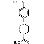 CAS#: 83949-34-2, Sodium 4-(4-acetyl-1-piperazinyl)phenolate