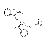 CAS#: 83949-78-4, 1,3,3-Trimethyl-2-[(E)-2-(2-methyl-2,3-dihydro-1H-indol-1-yl)vinyl]-3H-indolium acetate