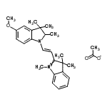 CAS#: 83949-82-0, 2-[(E)-2-(5-Methoxy-2,3,3-trimethyl-2,3-dihydro-1H-indol-1-yl)vinyl]-1,3,3-trimethyl-3H-indolium acetate