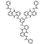 CAS#: 83949-91-1, N,N',N''-{1,3,5-Triazine-2,4,6-triyltris[imino(9,10-dioxo-9,10-dihydroanthracene-5,1-diyl)]}tribenzamide