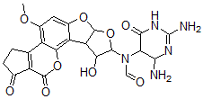 CAS#: 83953-67-7, 2,3-Dihydro-2,3-(N(5)-Formyl-2',5',6'-Triamino-4-Oxo-N(5)-Pyrimidyl)-3-Hydroxyaflatoxin B(1)