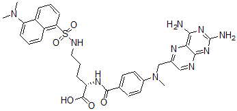 CAS#: 83966-27-2, N-alpha-(4-Amino-4-Deoxy-N(10)-Methylpteroyl)-N(delta)-(5-(N,N-Dimethylamino)-1-Naphthalenesulfonyl)Ornithine