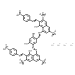 CAS 登录号：83968-72-3， 四钠4,4'-[(4,6-二羟基-1,3-亚苯基)二-2,1-二氮烯二基]二{5-羟基-6-[(4-硝基苯基)偶氮]-2,7-萘二磺酸酯}