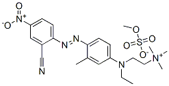 CAS#: 83968-94-9, [2-[[4-[(2-Cyano-4-Nitrophenyl)Azo]-3-Methylphenyl]Ethylamino]Ethyl]Trimethylammonium Methyl Sulphate