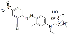 CAS#: 83968-95-0, [2-[[4-[(2-Cyano-4-Nitrophenyl)Azo]-3-Methylphenyl]Ethylamino]Ethyl]Trimethylammonium Hydrogen Sulphate