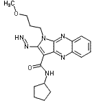 CAS#: 839699-72-8, N-Cyclopentyl-2-diazenyl-1-(3-methoxypropyl)-1H-pyrrolo[2,3-b]quinoxaline-3-carboxamide