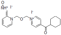 CAS#: 83972-76-3, 4'-Cyclohexylcarbonyl-2-formyl-1,1'-(oxydimethylene)dipyridinium diiodide 2-oxime