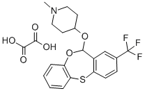 CAS 登录号:83986-20-3, 8-三氟甲基-6-(1-甲基-4-哌啶基)-6H-二苯并(B,E)-1,4-氧杂硫杂卓草酸氢盐