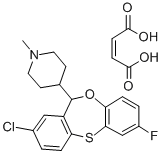 CAS#: 83986-24-7, 8-Chloro-2-Fluoro-6-(1-Methyl-4-Piperidyl)-6H-Dibenz(B,E)-1,4-Oxathiepin Hydrogen Maleate