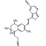 CAS#: 84000-66-8, 3-{[1-(2-Cyanoethyl)-2,2,4,7-tetramethyl-1,2,3,4-tetrahydro-6-quinolinyl]diazenyl}[1,2]thiazolo[3,4-b]pyridine-5-carbonitrile