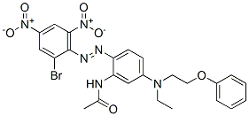 CAS#: 84012-50-0, N-[2-[(2-Bromo-4,6-Dinitrophenyl)Azo]-5-[Ethyl(2-Phenoxyethyl)Amino]Phenyl]Acetamide